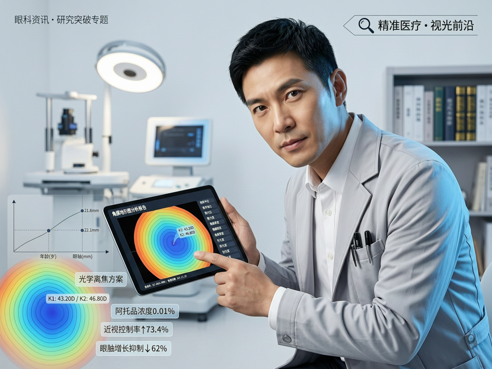 光学离焦联合阿托品个性化方案:角膜地形图引导的近视控制精准医疗新突破