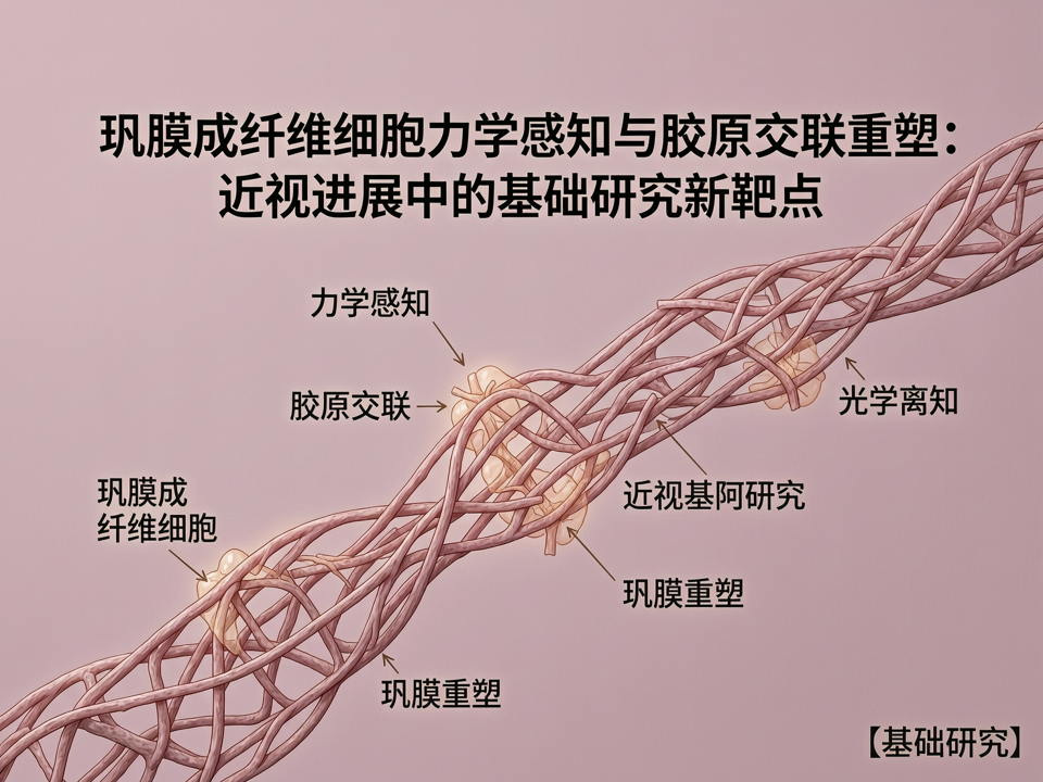 巩膜成纤维细胞力学感知与胶原交联重塑:近视进展中的基础研究新靶点