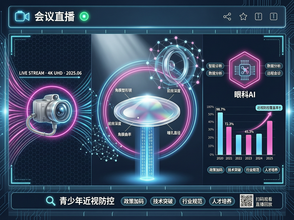 云端共筑视光防线:会议直播透视青少年近视防控政策加码与角膜塑形镜技术新突破
