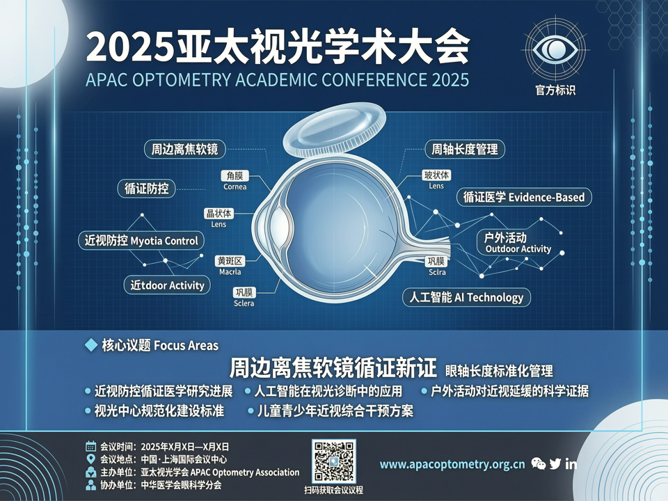 2025亚太视光学术大会:聚焦周边离焦软镜循证新证与眼轴长度管理标准化
