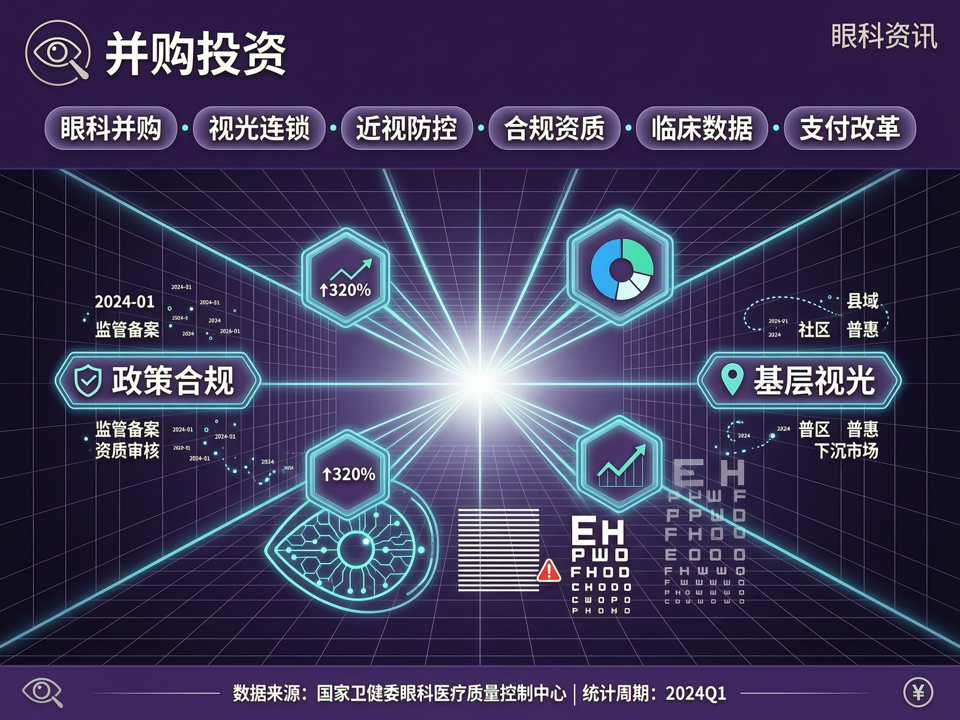 眼科并购新棋局:资本锚定“政策合规”与“基层视光”价值洼地