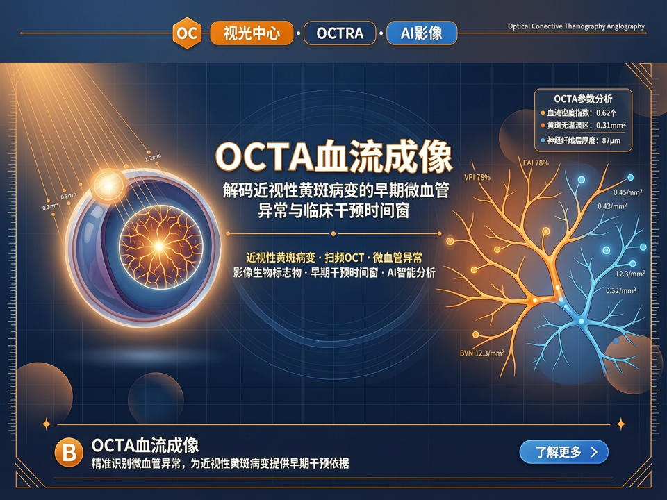 OCTA血流成像:解码近视性黄斑病变的早期微血管异常与临床干预时间窗
