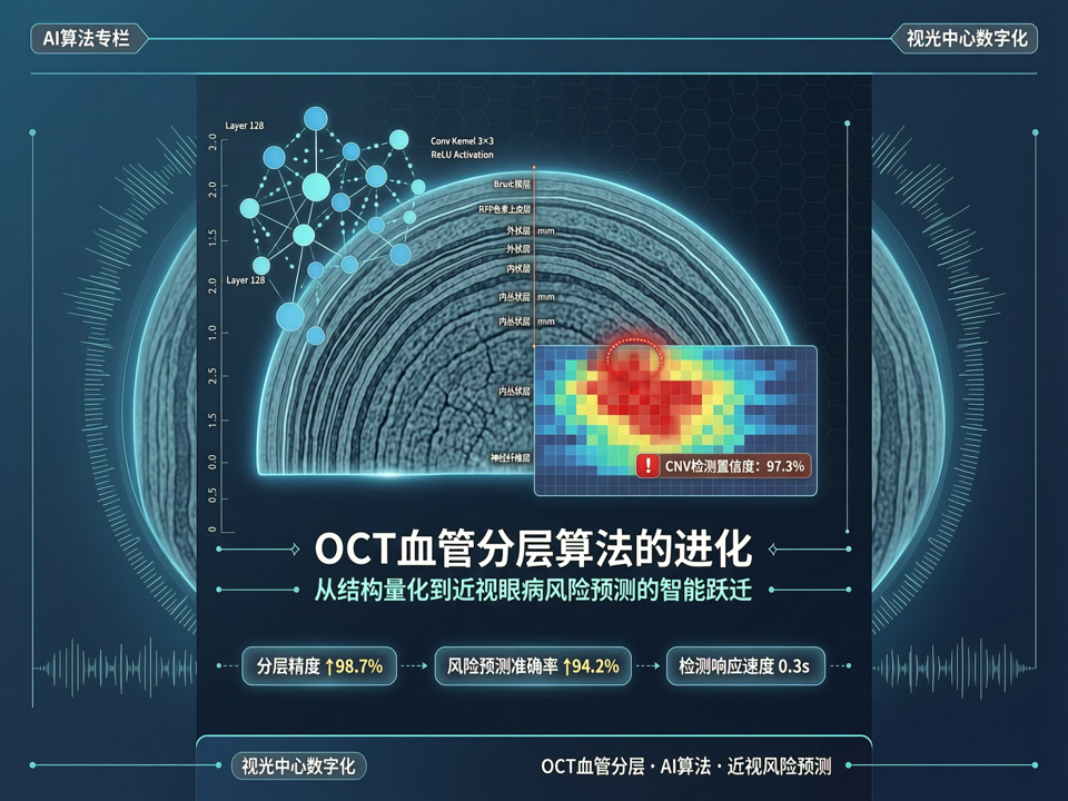 OCT血管分层算法的进化:从结构量化到近视眼病风险预测的智能跃迁