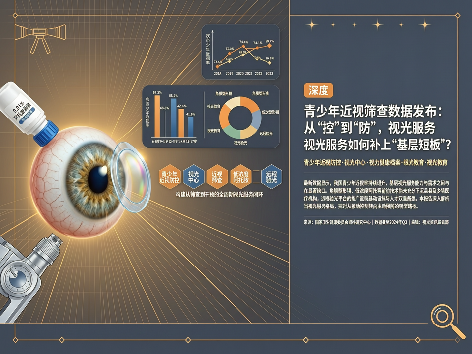 深度 | 青少年近视筛查数据发布:从“控”到“防”,视光服务如何补上“基层短板”?