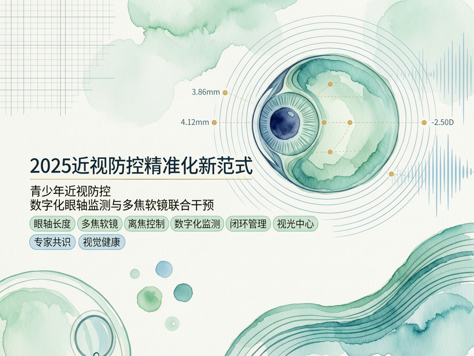 数字化眼轴监测与多焦软镜联合干预:2025近视防控精准化新范式