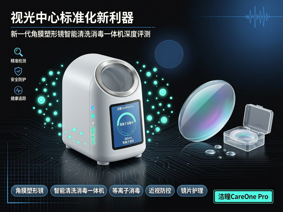 视光中心标准化新利器:新一代角膜塑形镜智能清洗消毒一体机深度评测