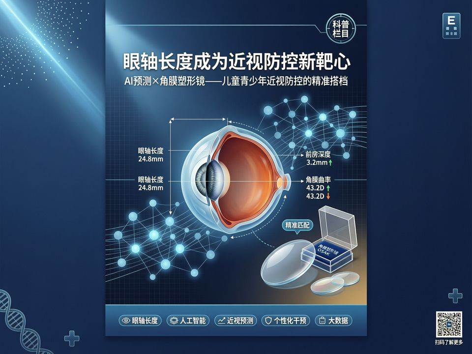 AI预测与角膜塑形镜的“精准搭档”:眼轴长度如何成为近视防控新靶心