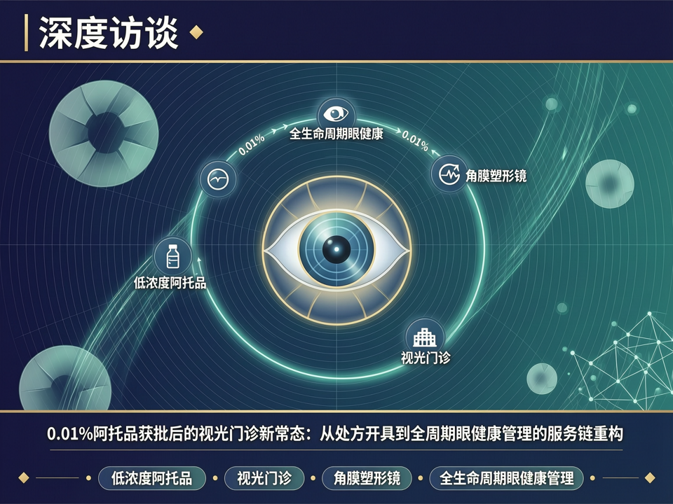 深度访谈 | 0.01%阿托品获批后的视光门诊新常态:从处方开具到全周期眼健康管理的服务链重构