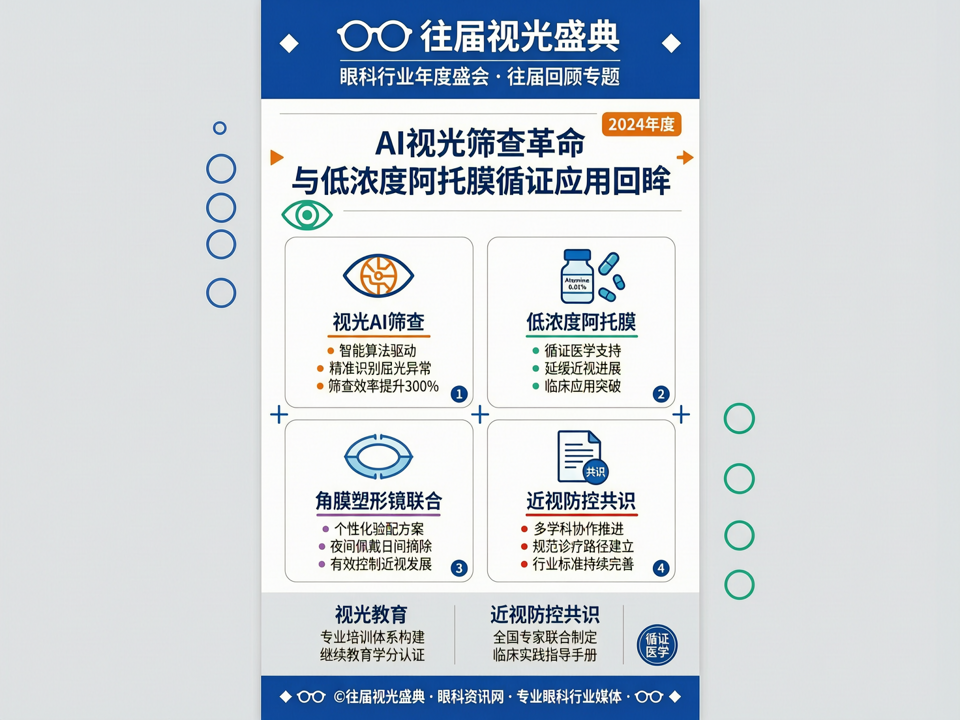 往届视光盛典中的AI视光筛查革命与低浓度阿托品循证应用回眸