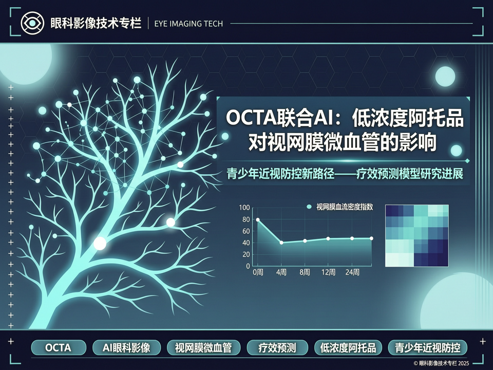OCT血管成像联合AI:低浓度阿托品控制近视的视网膜微血管效应与预测模型