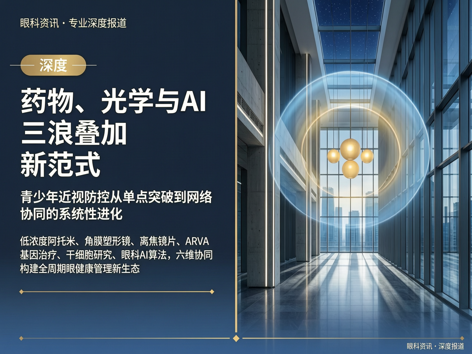 深度 | 药物、光学与AI三浪叠加:近视防控从“单点突破”到“网络协同”的新范式
