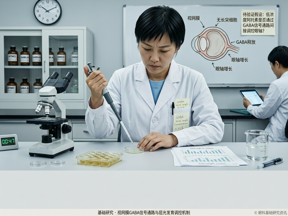 视网膜“暗信号”与屈光发育:无长突细胞释放GABA调控眼轴增长的基础研究新突破