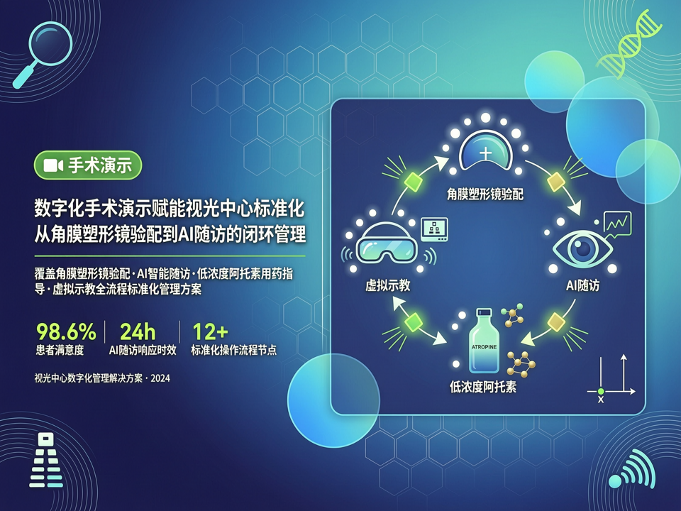 数字化手术演示赋能视光中心标准化:从角膜塑形镜验配到AI随访的闭环管理