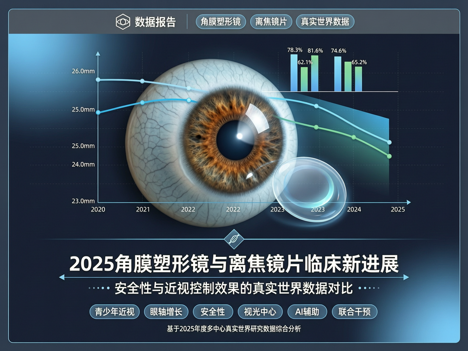 数据报告 | 2025角膜塑形镜与离焦镜片临床新进展:安全性与近视控制效果的真实世界数据对比