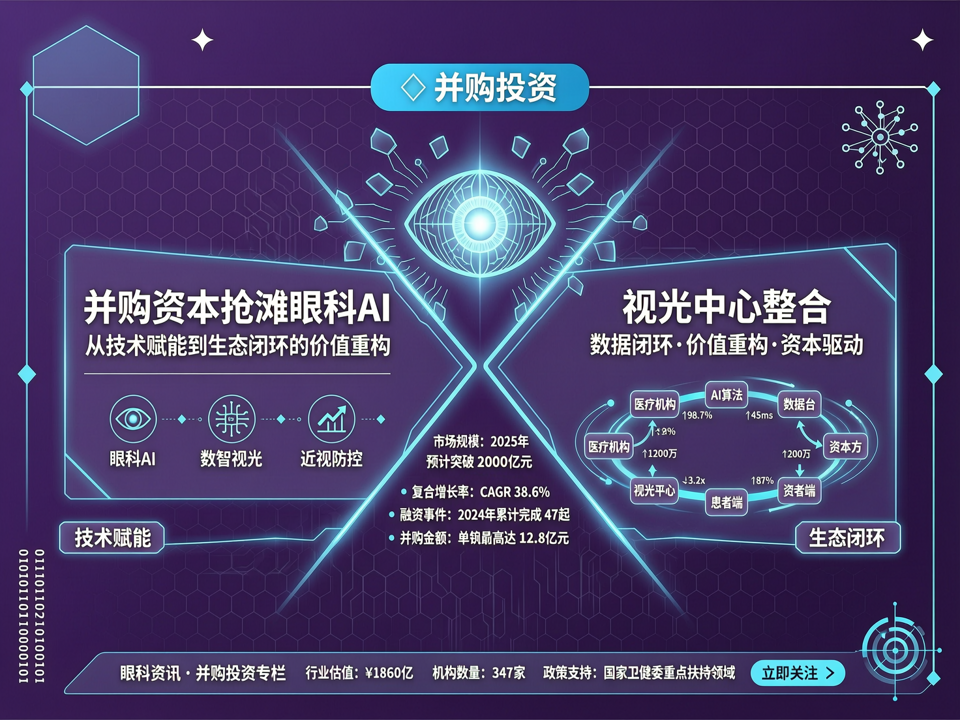 并购资本“抢滩”眼科AI与数智视光:从技术赋能到生态闭环的价值重构