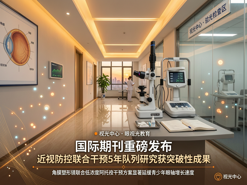 国际期刊重磅发布:我院近视防控团队角膜塑形镜联合低浓度阿托品5年队列研究获突破性成果