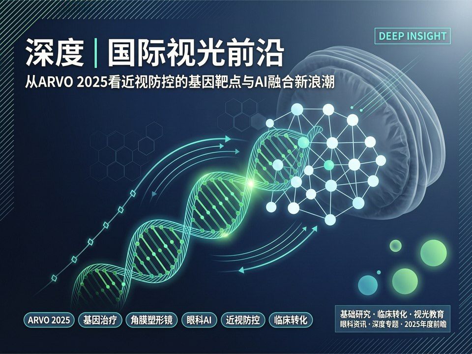 深度 | 国际视光前沿:从ARVO 2025看近视防控的基因靶点与AI融合新浪潮