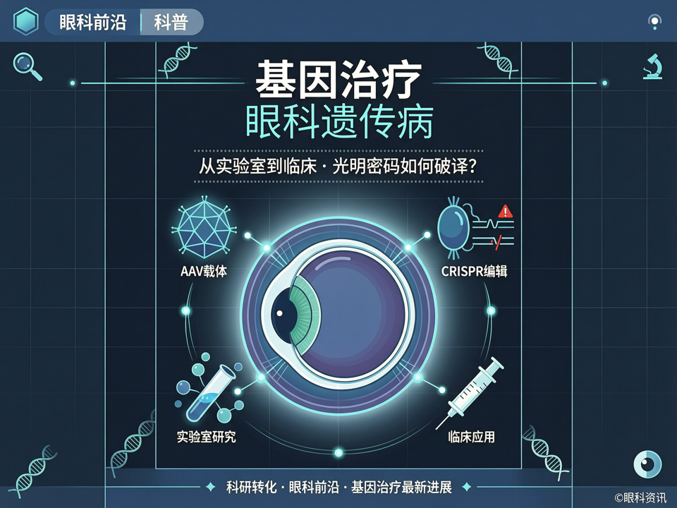 基因治疗:从实验室到临床,眼科遗传病的“光明密码”如何破译?
