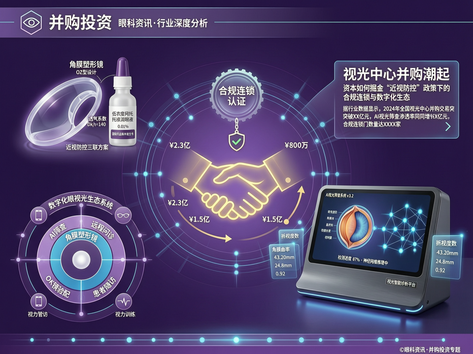 视光中心并购潮起:资本如何掘金“近视防控”政策下的合规连锁与数字化生态