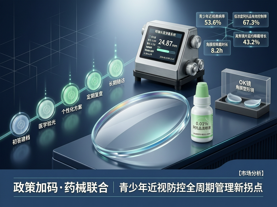 政策加码与药物破冰,视光市场迎来“合规重塑”与“药械联合”新拐点