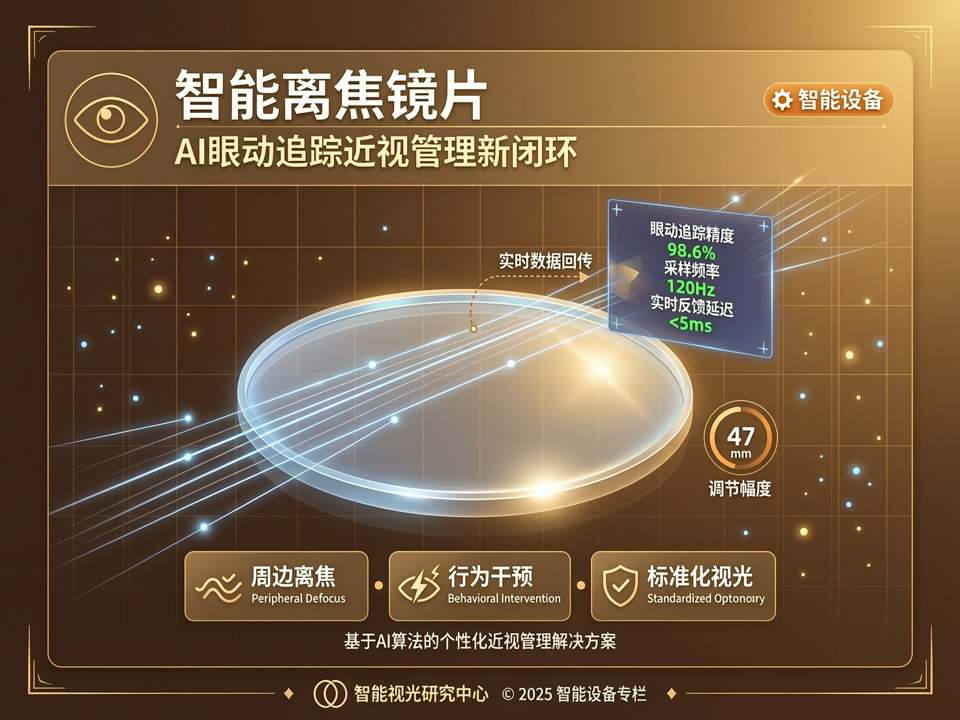 智能离焦镜片与AI眼动追踪:个性化近视管理的新闭环