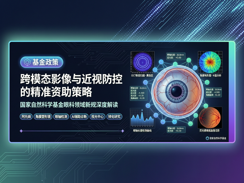 国家自然科学基金眼科领域新规:跨模态影像与近视防控的精准资助策略