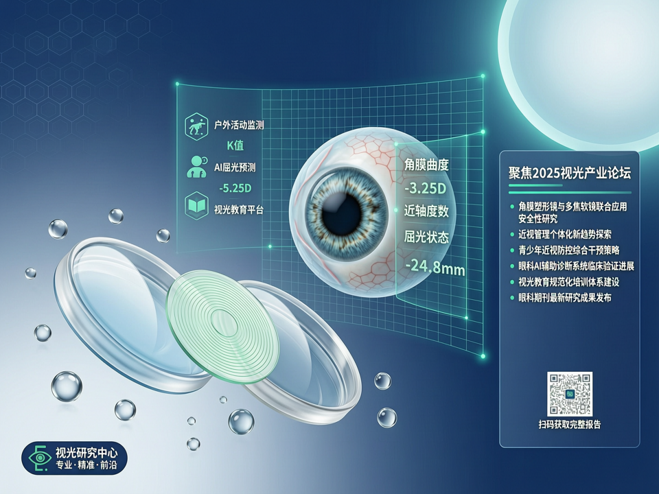聚焦2025视光产业论坛:角膜塑形镜与多焦软镜联合应用安全性与近视管理个体化新趋势