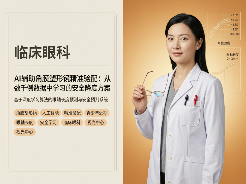 AI辅助角膜塑形镜验配:从数千例验光数据中学习的精准降度与安全预判