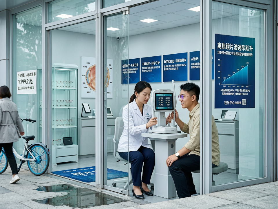 市场数据聚焦:离焦镜片渗透率跃升与眼科基因治疗商业化破冰,人工智能验配重塑视光终端格局