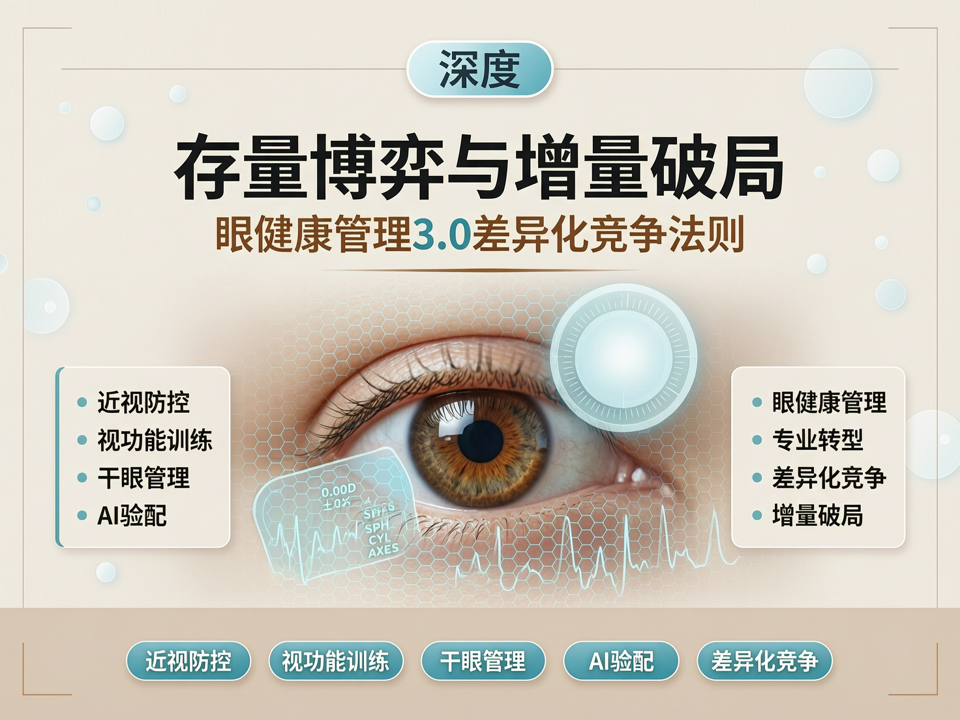 深度 | 存量博弈与增量破局:视光中心“眼健康管理3.0”的差异化竞争法则