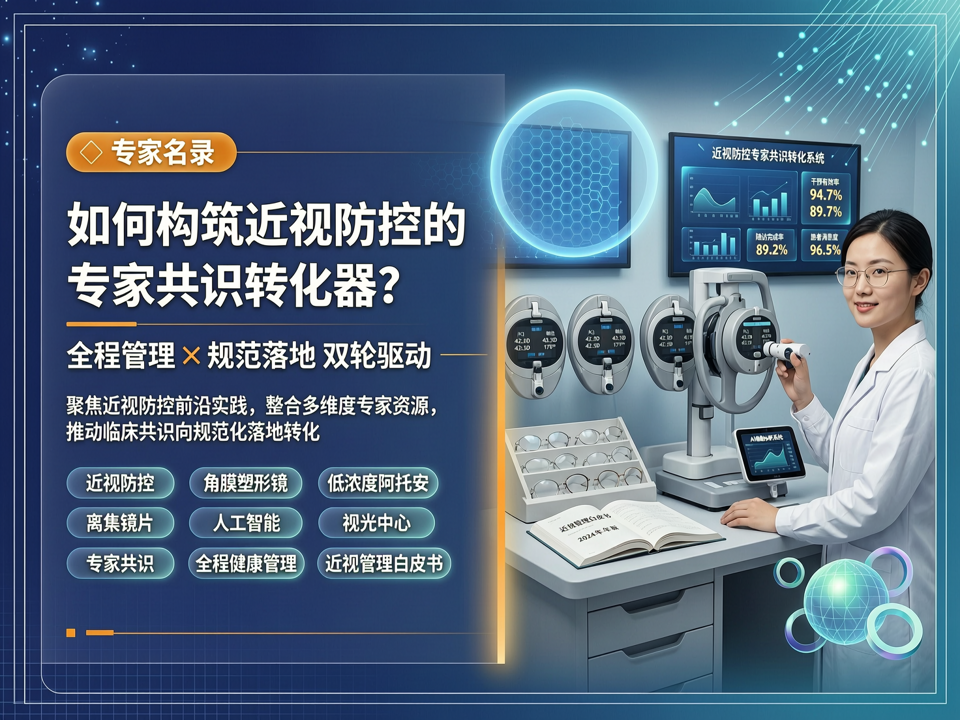 “全程管理”与“规范落地”双轮驱动:【专家名录】如何构筑近视防控的“专家共识转化器”?