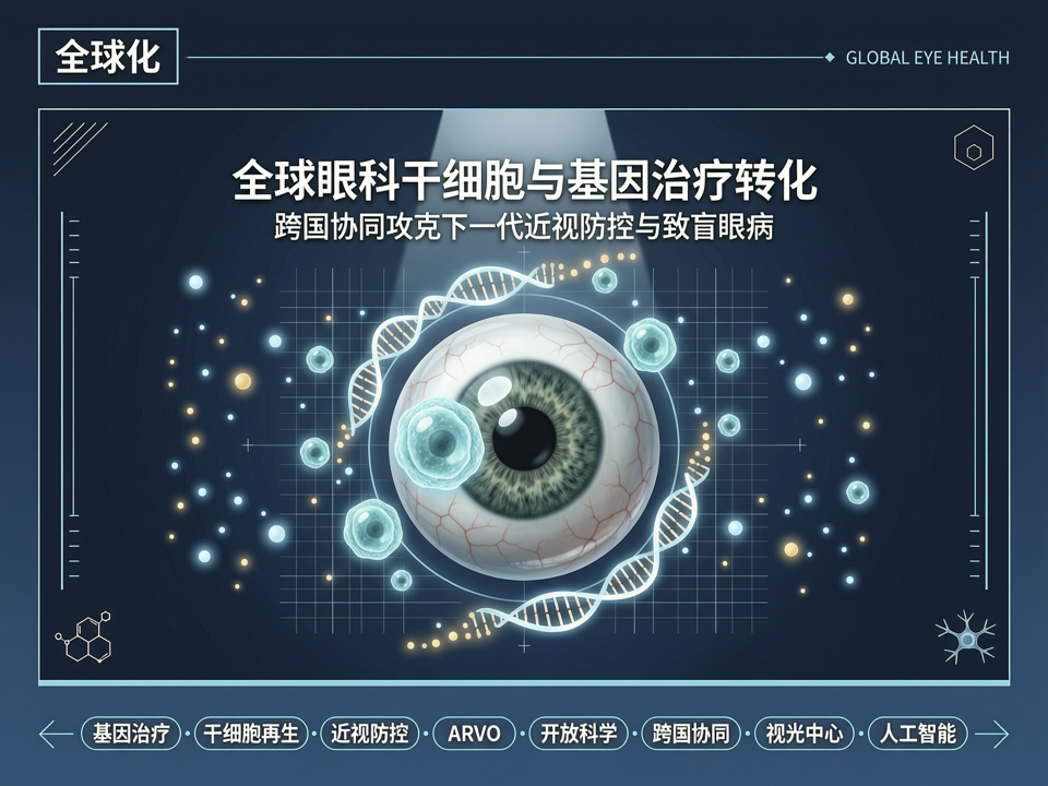 全球眼科干细胞与基因治疗转化:跨国协同攻克下一代近视防控与致盲眼病