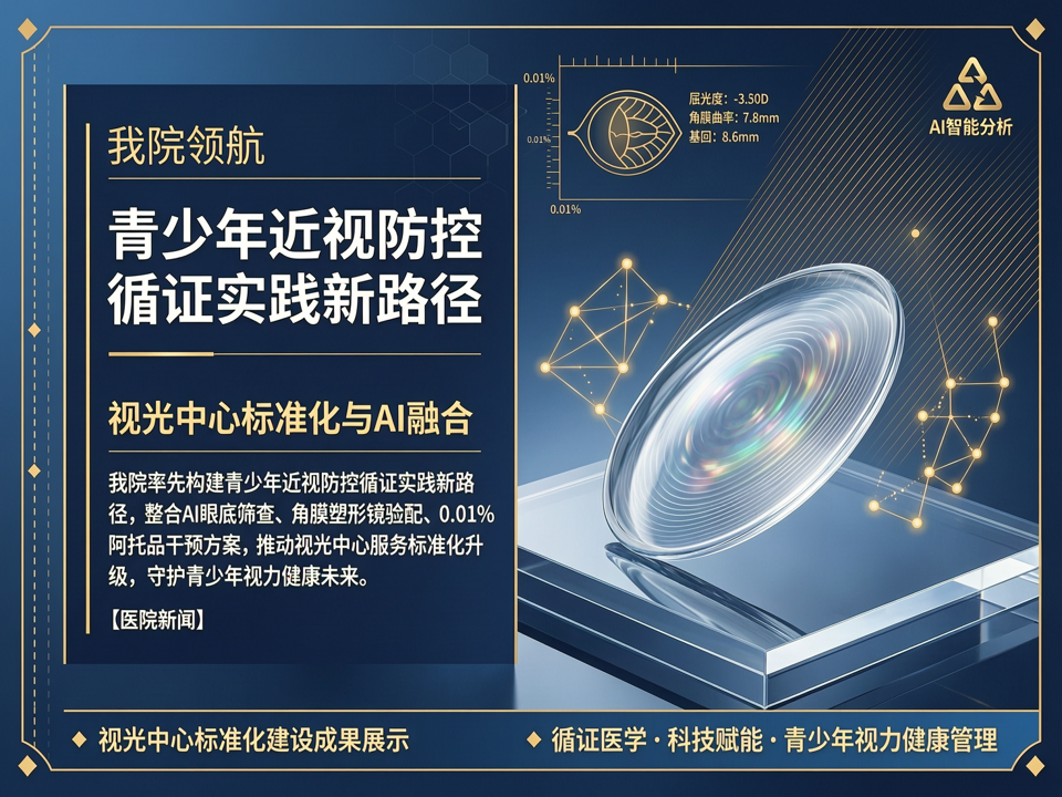 视光中心标准化与AI融合:我院领航青少年近视防控循证实践新路径