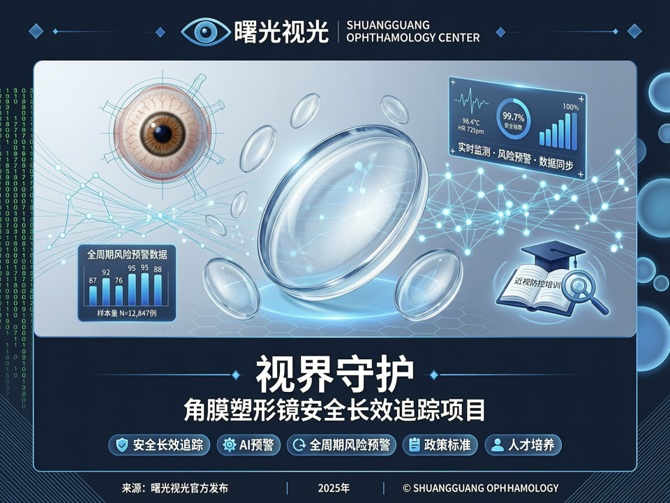 曙光视光发起“视界守护”角膜塑形镜安全长效追踪项目,联合大数据平台构建全周期风险预警体系