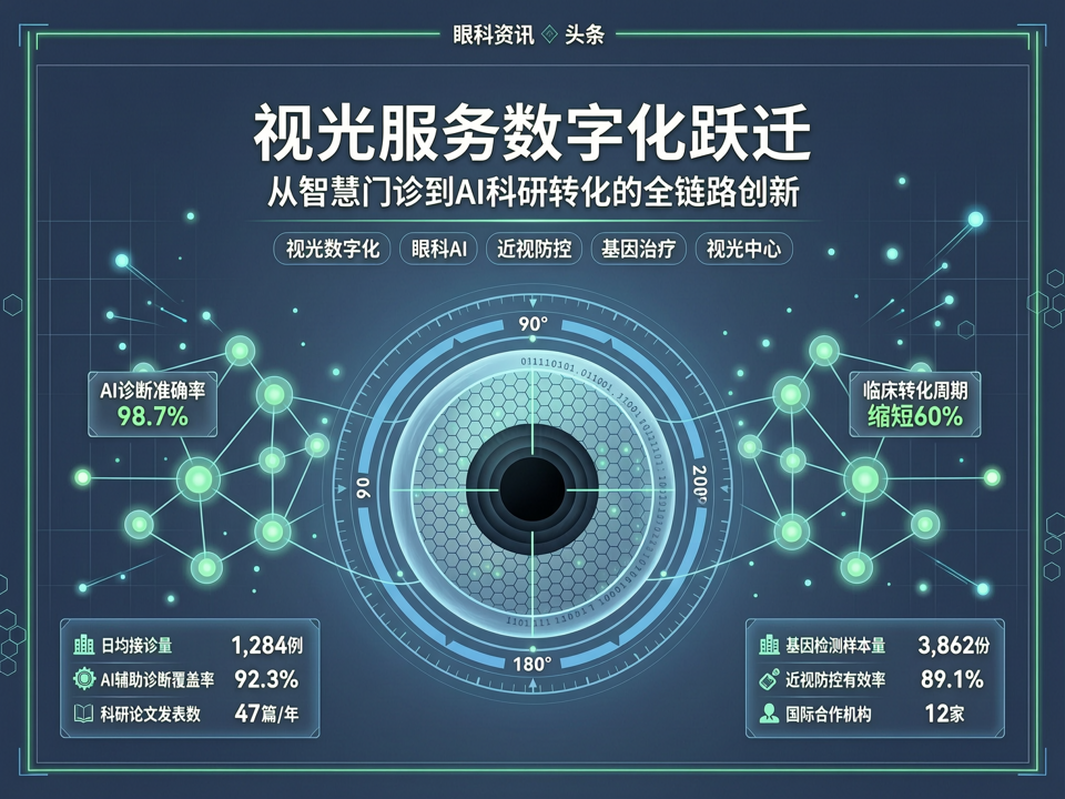 视光服务数字化跃迁:从智慧门诊到AI科研转化的全链路创新