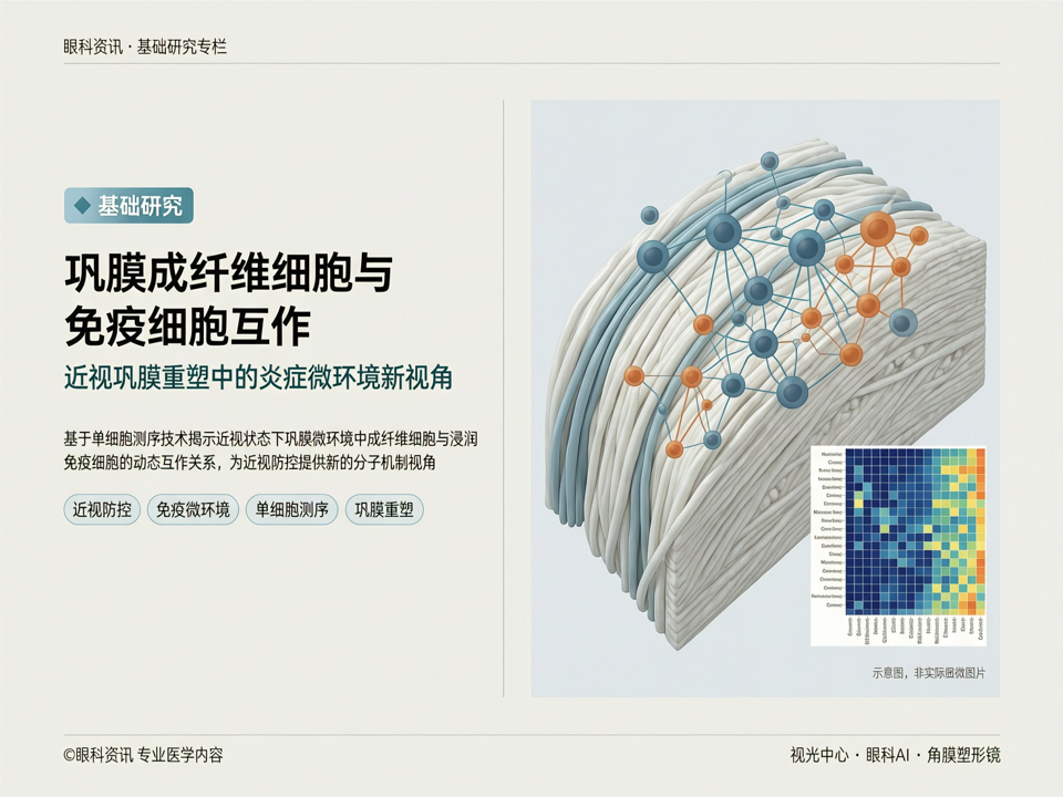 巩膜成纤维细胞-免疫细胞互作:近视巩膜重塑中的炎症微环境新视角