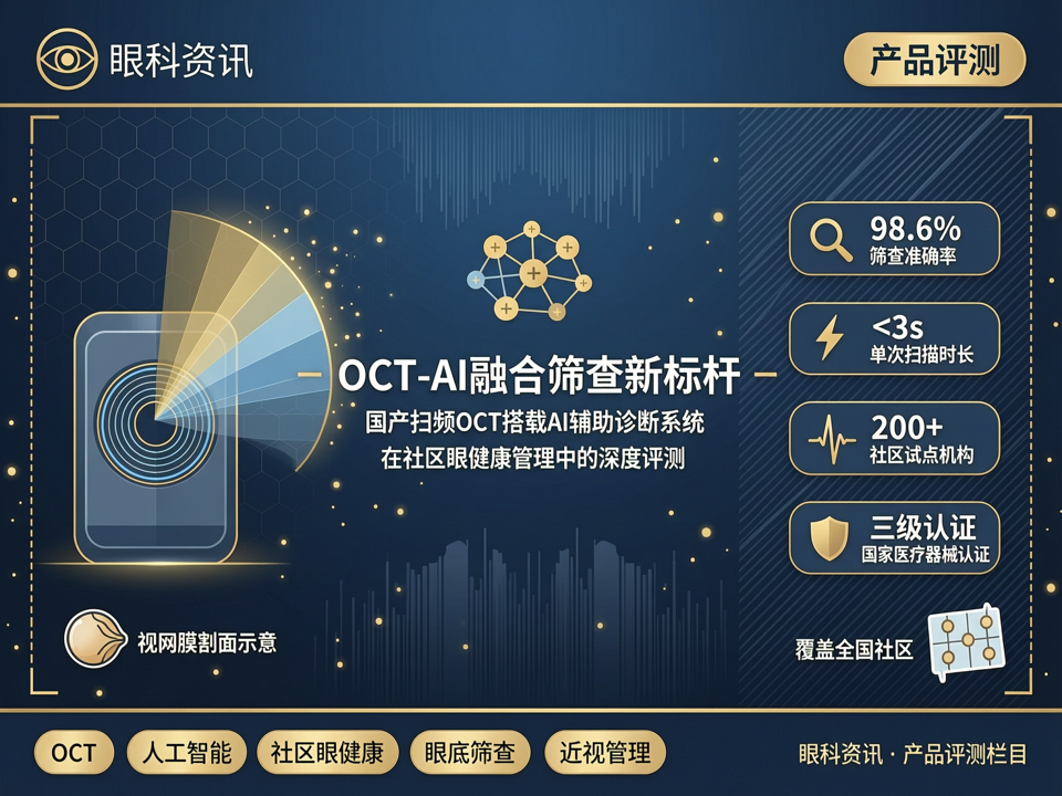 OCT-AI融合筛查新标杆:国产扫频OCT搭载AI辅助诊断系统在社区眼健康管理中的深度评测