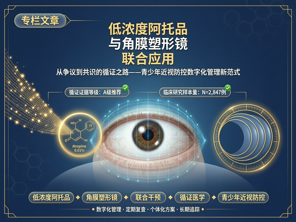 低浓度阿托品与角膜塑形镜联合应用:从争议到共识的循证之路