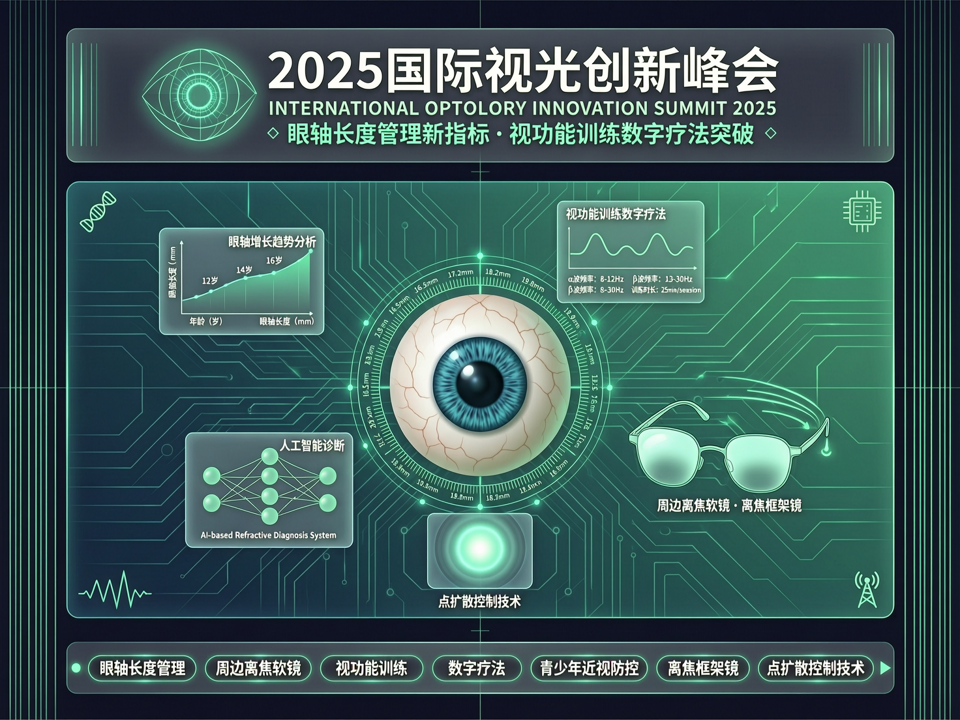 2025国际视光创新峰会:眼轴长度管理新指标与视功能训练数字疗法突破