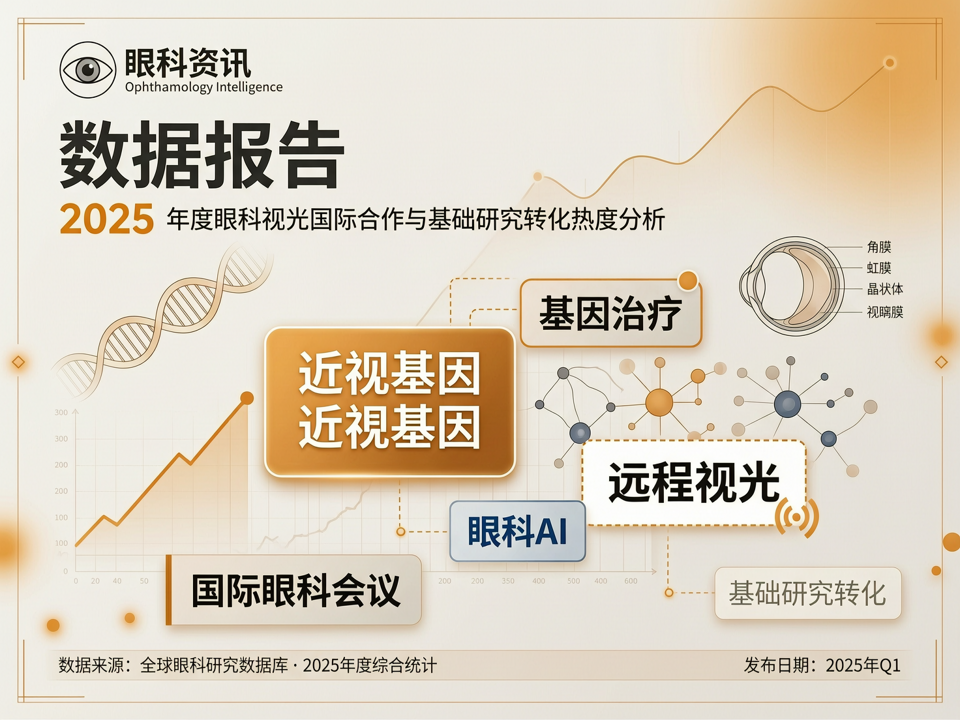 数据报告 | 2025眼科视光国际合作与基础研究转化热度:从学术会议到基因靶点的数据导航