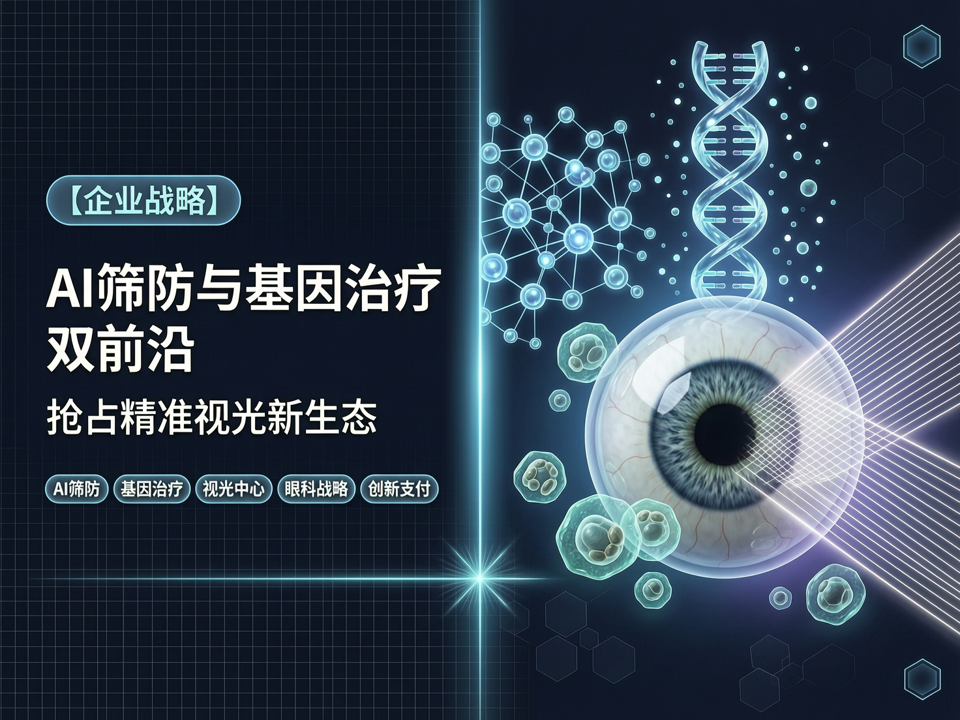 眼科企业“AI筛防与基因治疗双前沿”战略:抢占精准视光新生态
