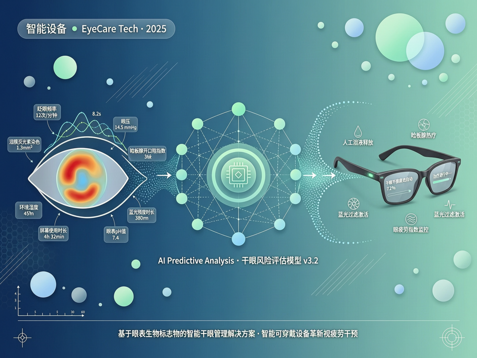 智能可穿戴设备革新干眼与视疲劳管理:从被动监测到主动干预