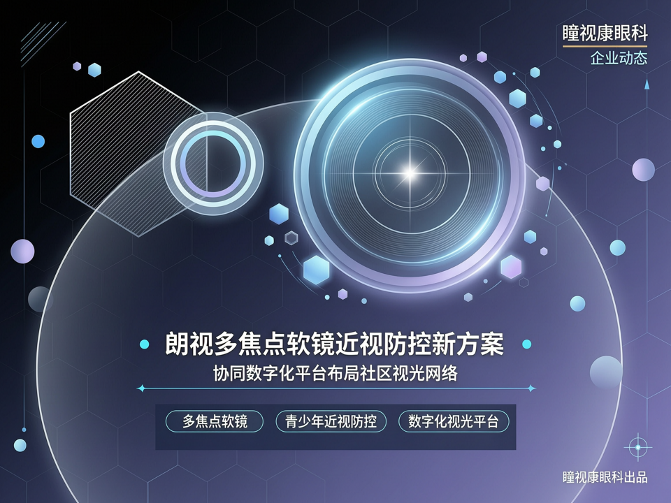 瞳视康眼科发布“朗视”多焦点软镜近视防控新方案,协同数字化平台布局社区视光网络