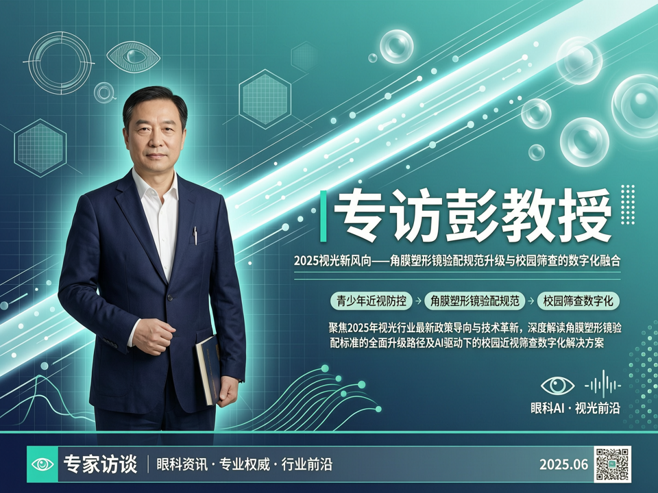 专访彭教授:2025视光新风向——角膜塑形镜验配规范升级与校园筛查的数字化融合