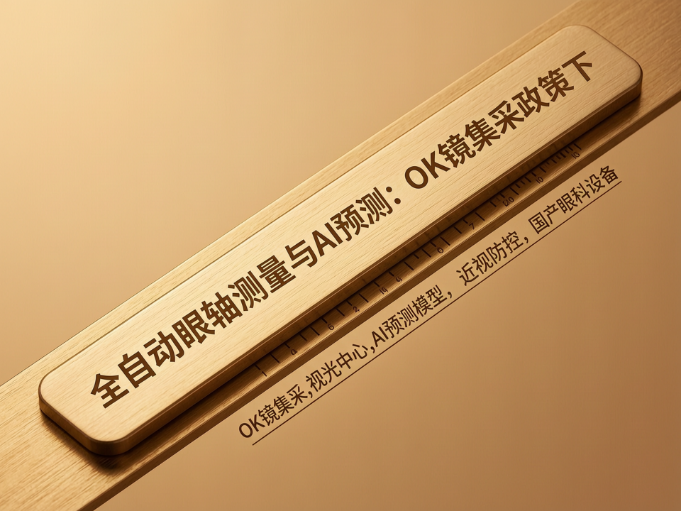 全自动眼轴测量与AI预测:OK镜集采政策下视光中心的精准近视管理新利器