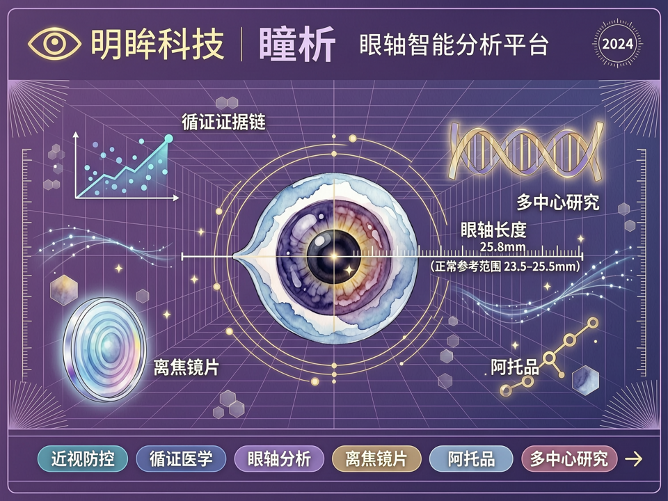 明眸科技发布“瞳析”眼轴智能分析平台,推动近视防控从经验到循证