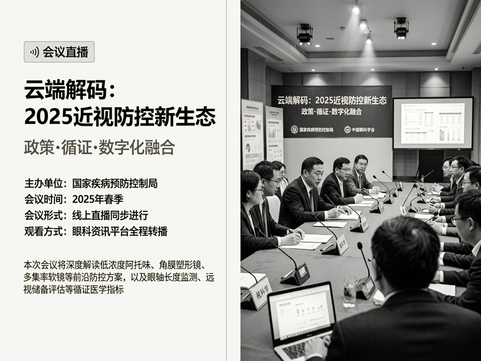云端解码:2025近视防控新生态——政策、循证与数字化融合的会议直播洞察
