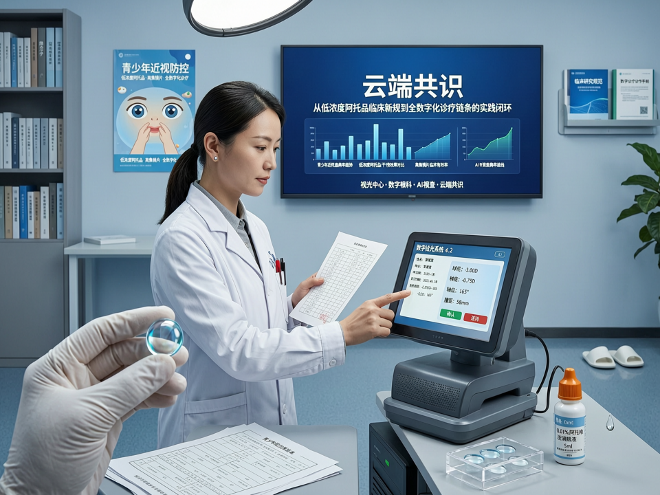 线上直播透视视光“云端共识”:从低浓度阿托品临床新规到全数字化诊疗链条的实践闭环