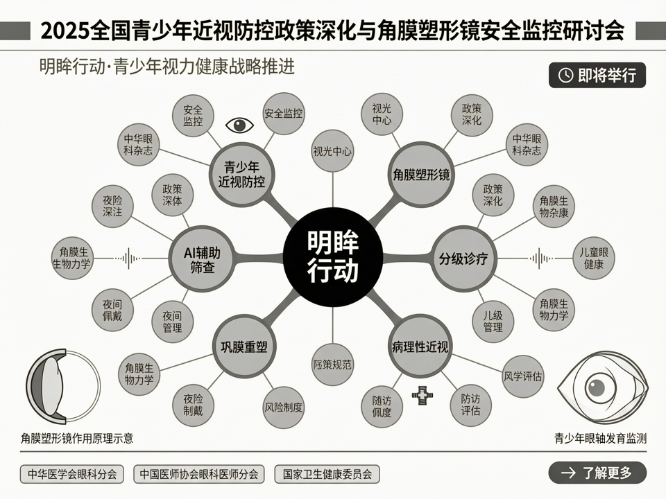 2025全国青少年近视防控政策深化与角膜塑形镜安全监控研讨会