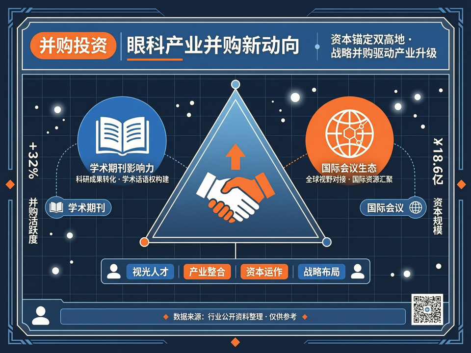 眼科产业并购新动向:资本锚定“学术期刊影响力”与“国际会议生态”双高地